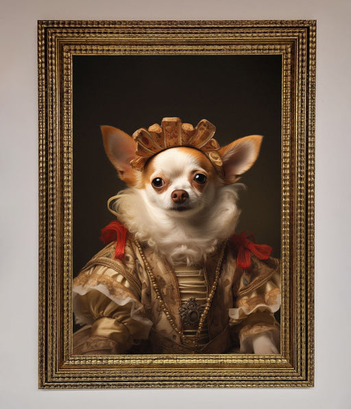 Renaissance Chihuahua Framed Print - Hi Society