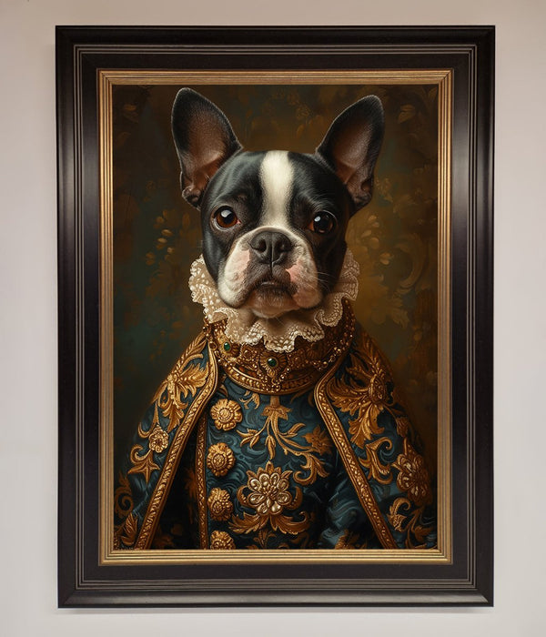 Renaissance French Bulldog Framed Print - Hi Society