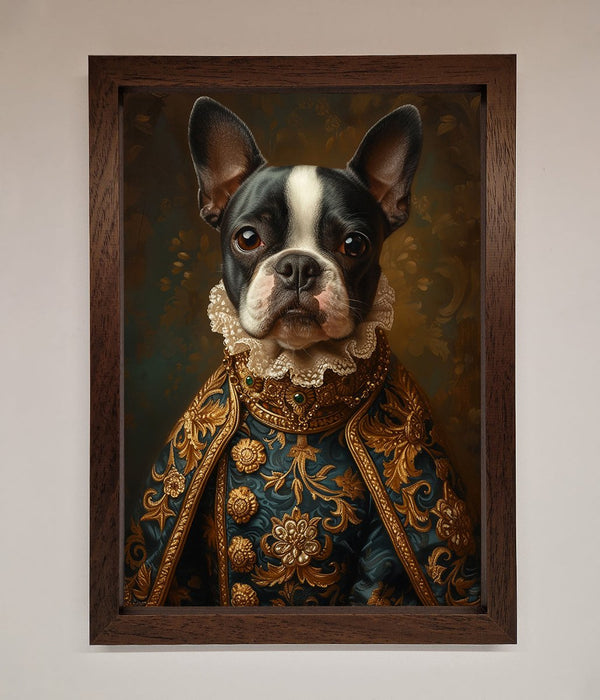 Renaissance French Bulldog Framed Print - Hi Society