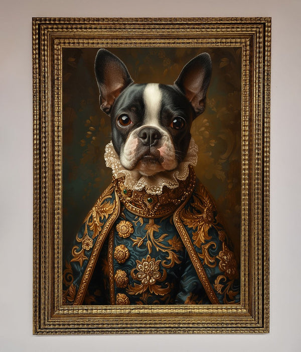 Renaissance French Bulldog Framed Print - Hi Society
