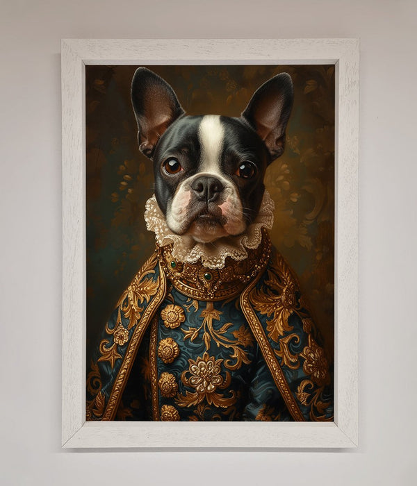 Renaissance French Bulldog Framed Print - Hi Society