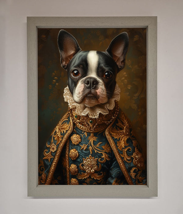 Renaissance French Bulldog Framed Print - Hi Society