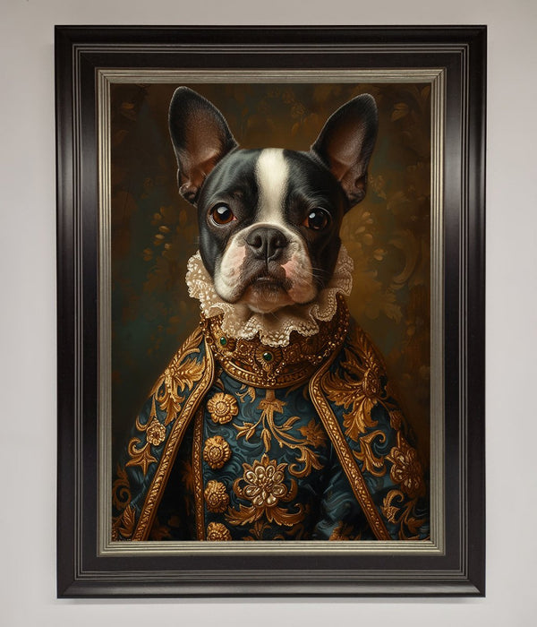 Renaissance French Bulldog Framed Print - Hi Society