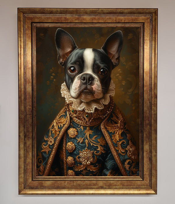 Renaissance French Bulldog Framed Print - Hi Society