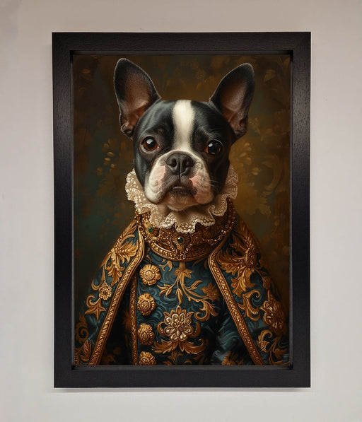 Renaissance French Bulldog Framed Print - Hi Society