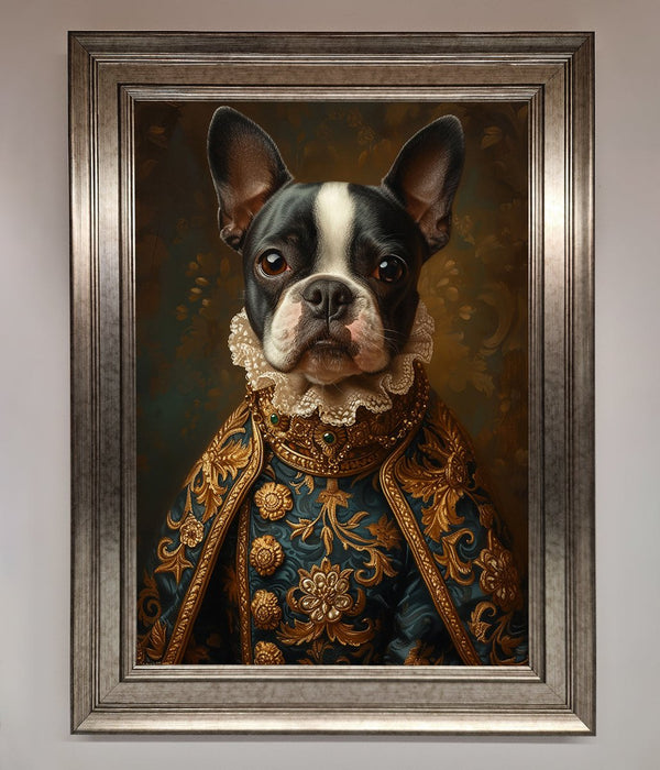 Renaissance French Bulldog Framed Print - Hi Society