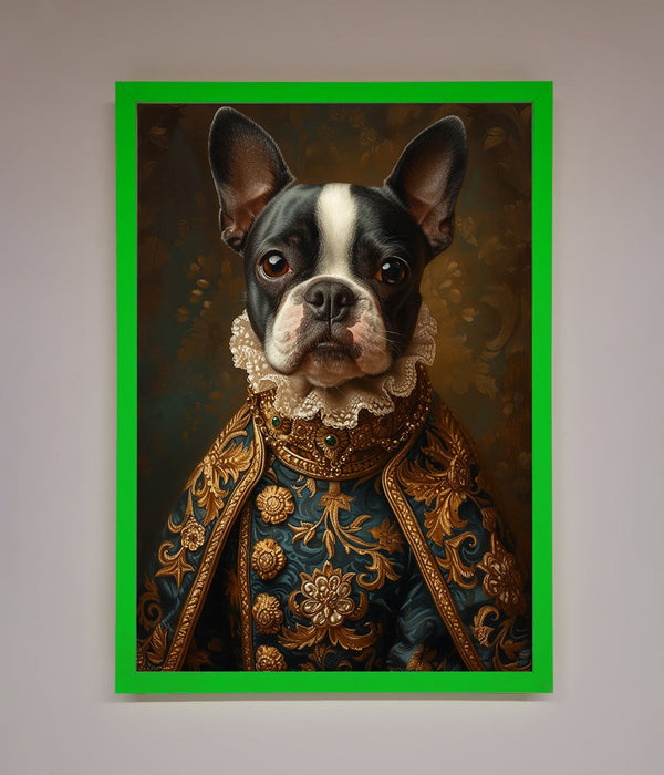 Renaissance French Bulldog Framed Print - Hi Society