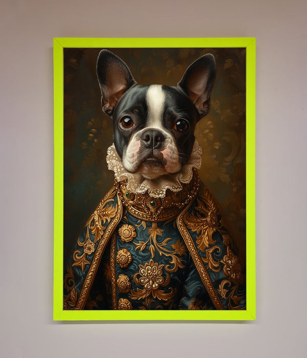 Renaissance French Bulldog Framed Print - Hi Society