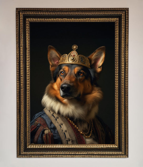 Renaissance German Shepherd Framed Wall Art - Hi Society