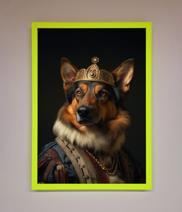 Renaissance German Shepherd Framed Wall Art - Hi Society