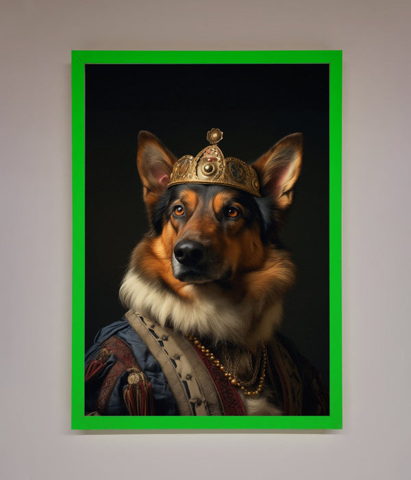Renaissance German Shepherd Framed Wall Art - Hi Society