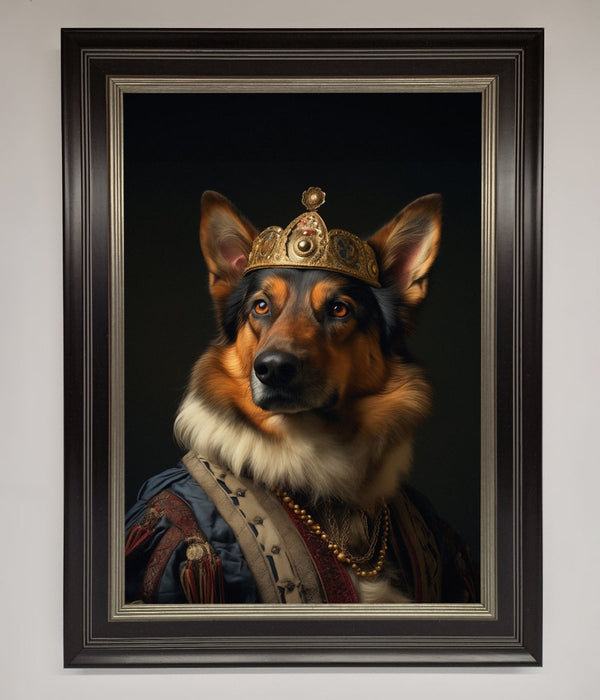 Renaissance German Shepherd Framed Wall Art - Hi Society