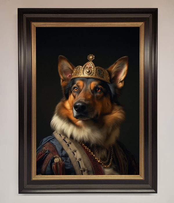 Renaissance German Shepherd Framed Wall Art - Hi Society