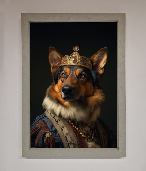 Renaissance German Shepherd Framed Wall Art - Hi Society