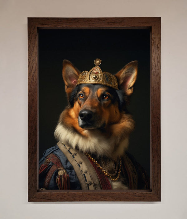 Renaissance German Shepherd Framed Wall Art - Hi Society