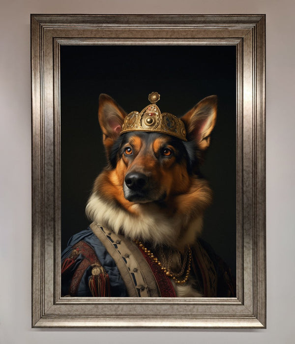 Renaissance German Shepherd Framed Wall Art - Hi Society