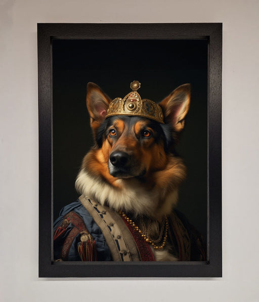 Renaissance German Shepherd Framed Wall Art - Hi Society