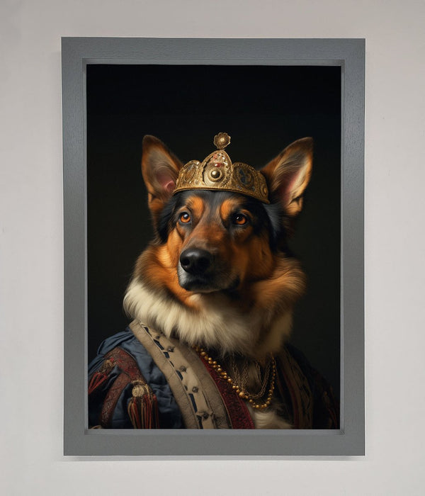 Renaissance German Shepherd Framed Wall Art - Hi Society