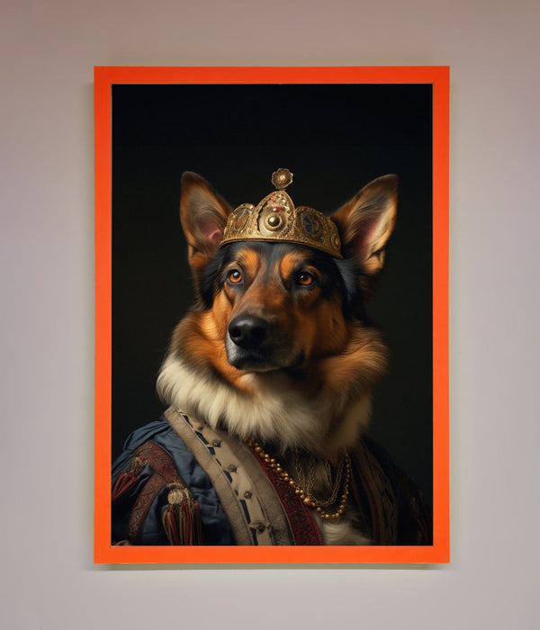 Renaissance German Shepherd Framed Wall Art - Hi Society