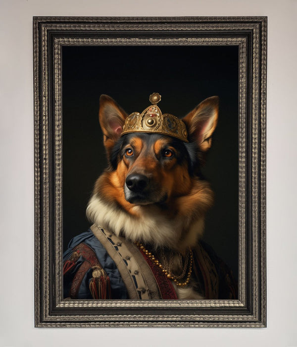 Renaissance German Shepherd Framed Wall Art - Hi Society