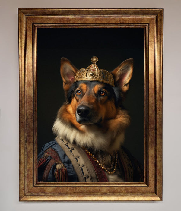 Renaissance German Shepherd Framed Wall Art - Hi Society