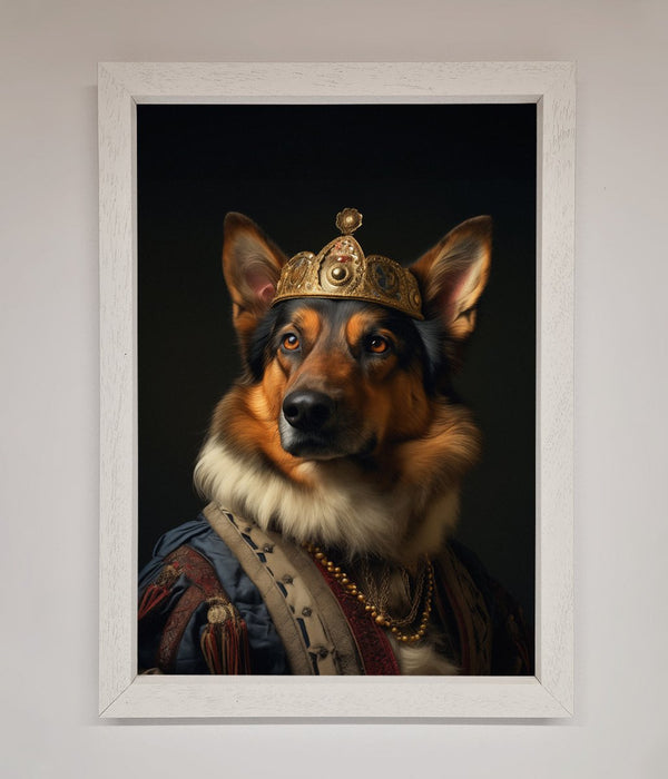 Renaissance German Shepherd Framed Wall Art - Hi Society