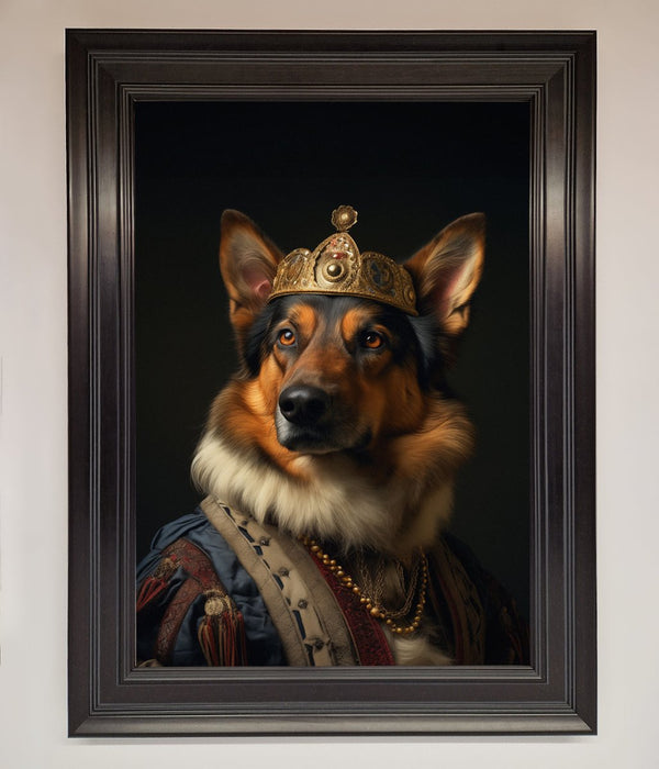 Renaissance German Shepherd Framed Wall Art - Hi Society