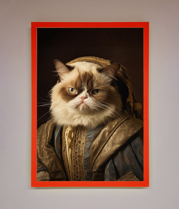 Renaissance Grumpy Cat Framed Print - Hi Society