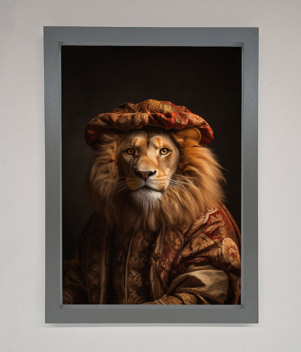 Renaissance Lion Framed Wall Art - Hi Society