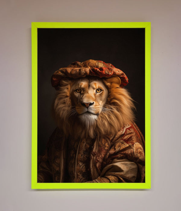 Renaissance Lion Framed Wall Art - Hi Society