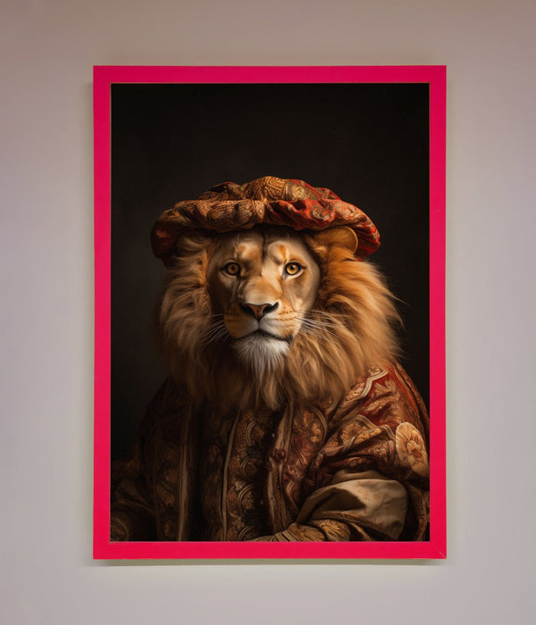 Renaissance Lion Framed Wall Art - Hi Society