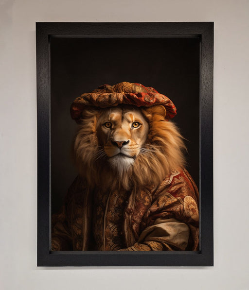 Renaissance Lion Framed Wall Art - Hi Society