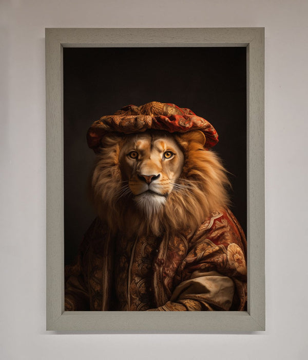 Renaissance Lion Framed Wall Art - Hi Society