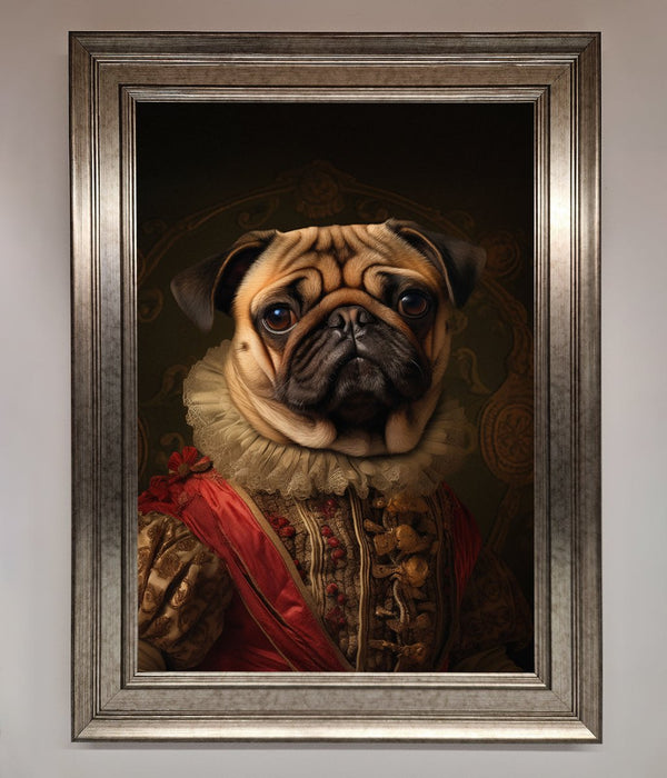 Renaissance Pugs Framed Poster - Hi Society