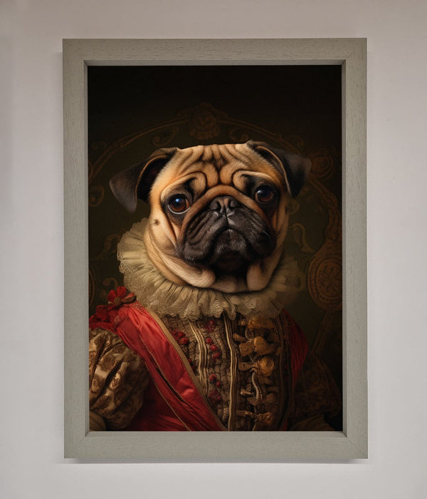 Renaissance Pugs Framed Poster - Hi Society