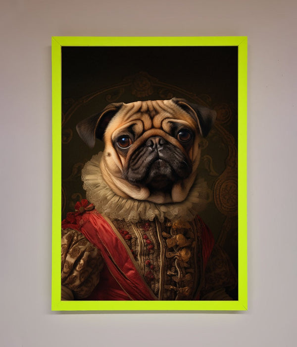Renaissance Pugs Framed Poster - Hi Society