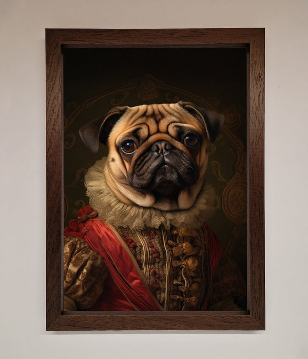 Renaissance Pugs Framed Poster - Hi Society