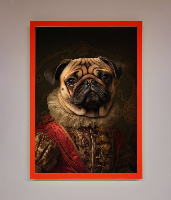 Renaissance Pugs Framed Poster - Hi Society