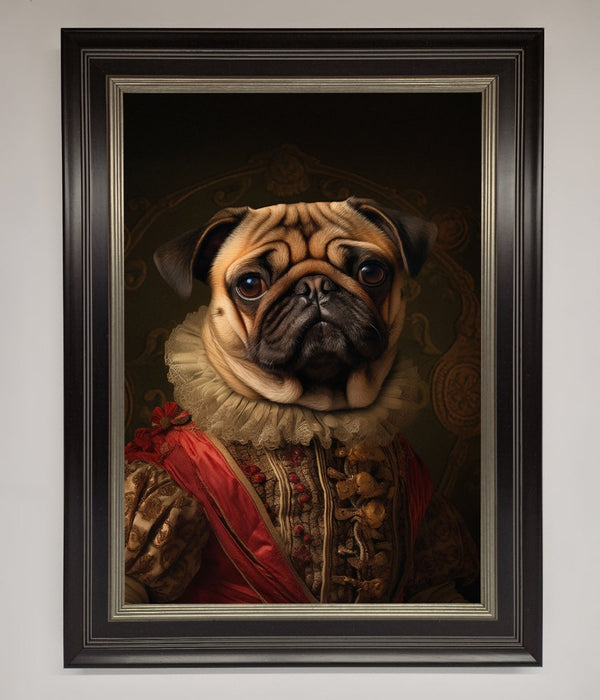 Renaissance Pugs Framed Poster - Hi Society