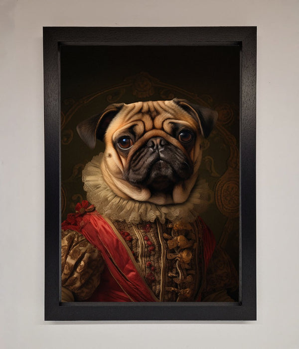 Renaissance Pugs Framed Poster - Hi Society