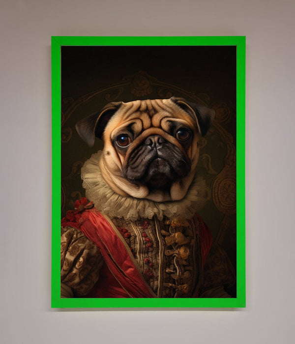 Renaissance Pugs Framed Poster - Hi Society