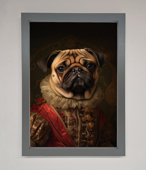 Renaissance Pugs Framed Poster - Hi Society
