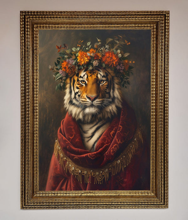 Renaissance Tiger Framed Wall Art - Hi Society