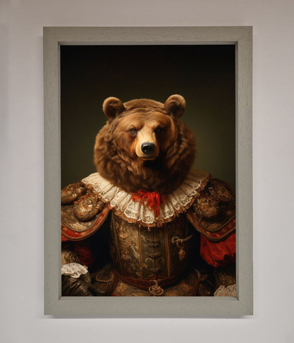 Rennaissance Bear Framed Poster - Hi Society