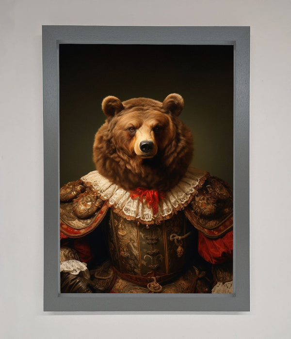 Rennaissance Bear Framed Poster - Hi Society