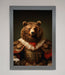Rennaissance Bear Framed Poster - Hi Society