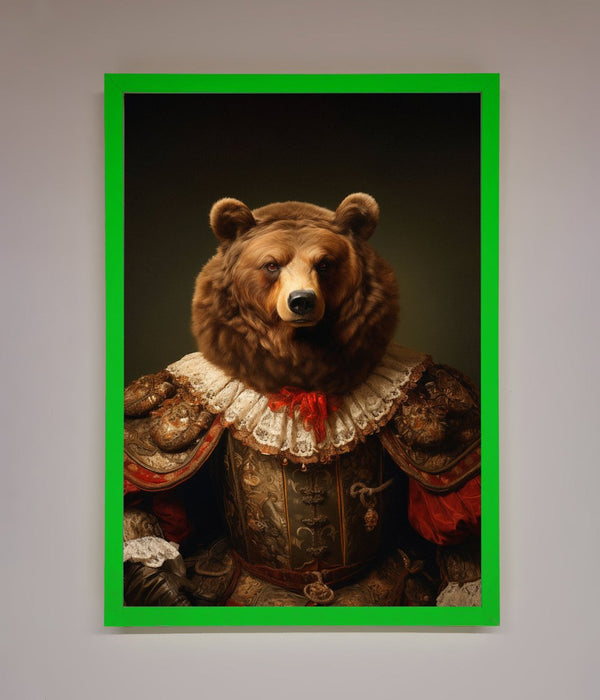 Rennaissance Bear Framed Poster - Hi Society