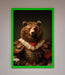 Rennaissance Bear Framed Poster - Hi Society