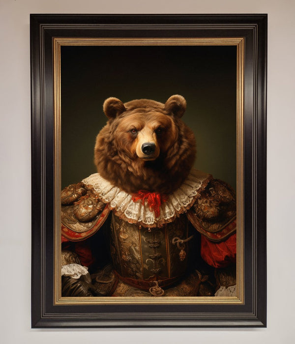 Rennaissance Bear Framed Poster - Hi Society