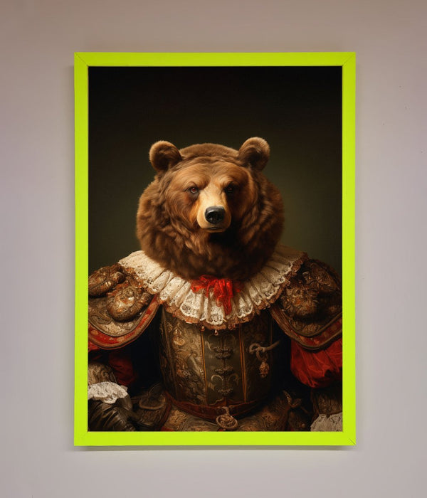 Rennaissance Bear Framed Poster - Hi Society